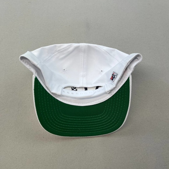 Vintage The Game AT&T Snapback Hat Adult White Split Bar Logo Glued Tag 90s - Picture 4 of 7